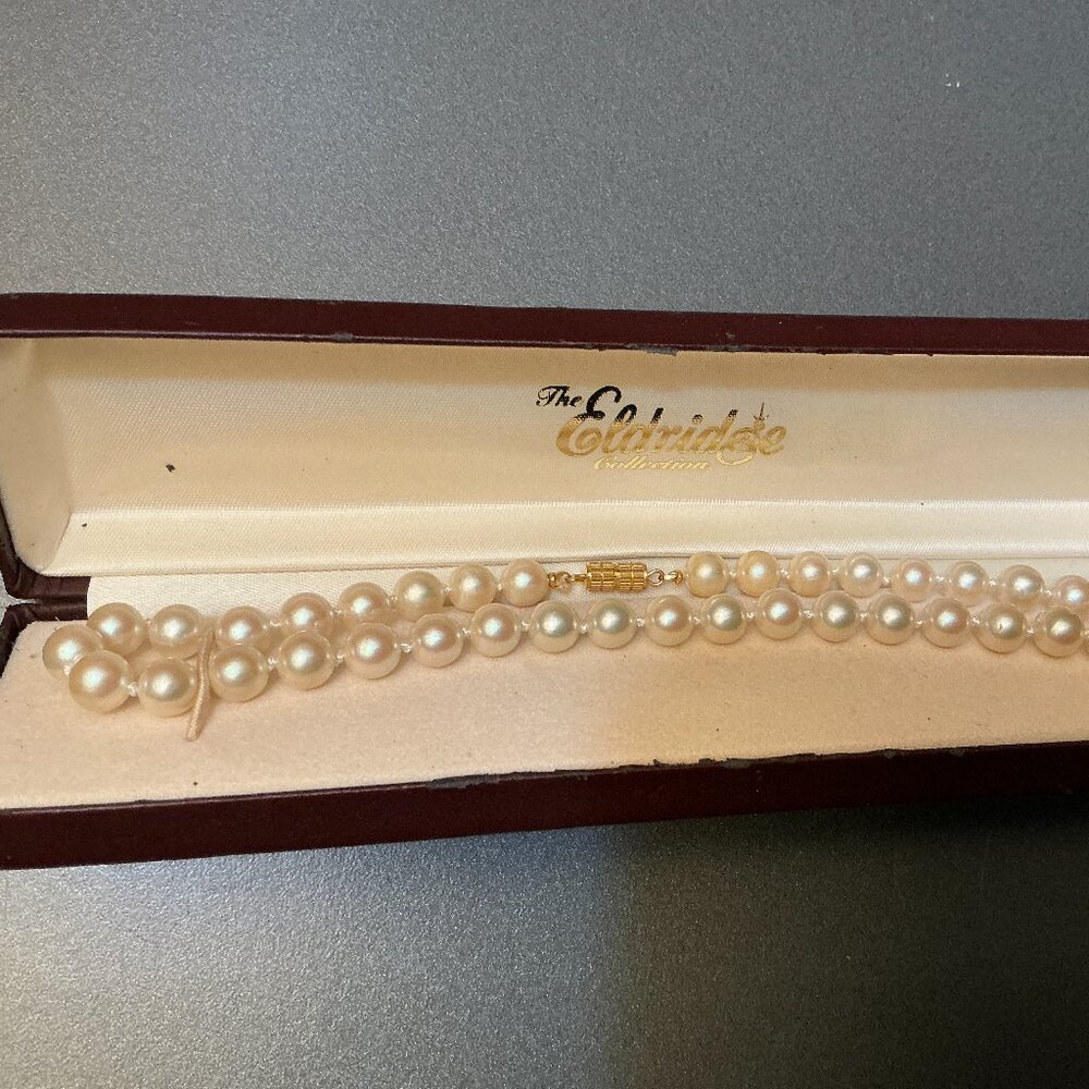 Eldridge Faux Pearl Necklace Choker - Vintage
